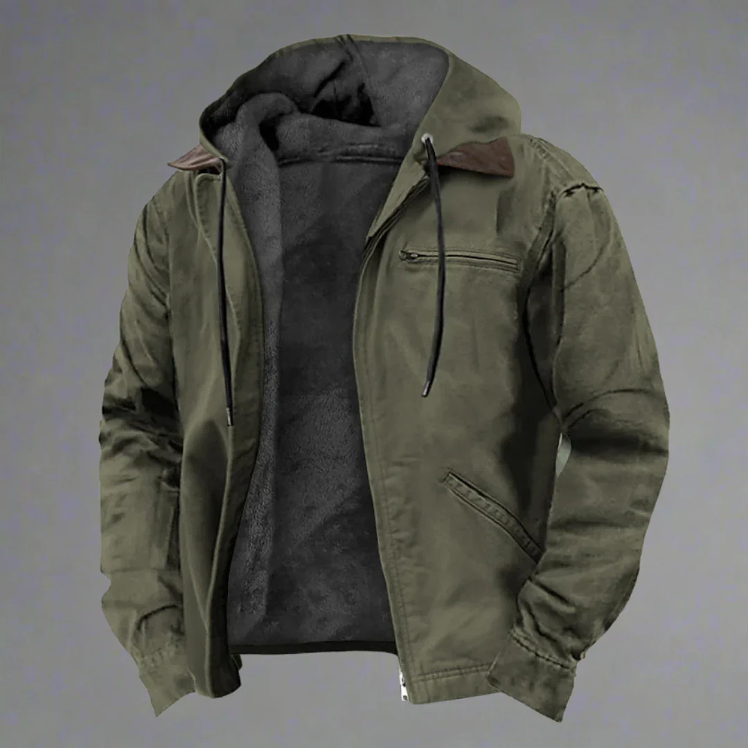 Levoire | Veste Chauffante Hommes Capuche Vert