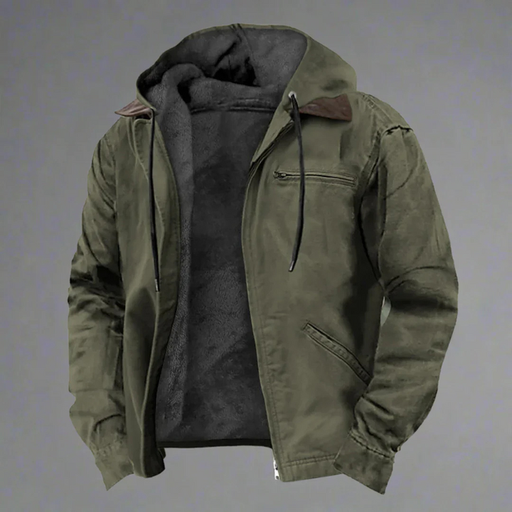 Levoire | Veste Chauffante Hommes Capuche Vert