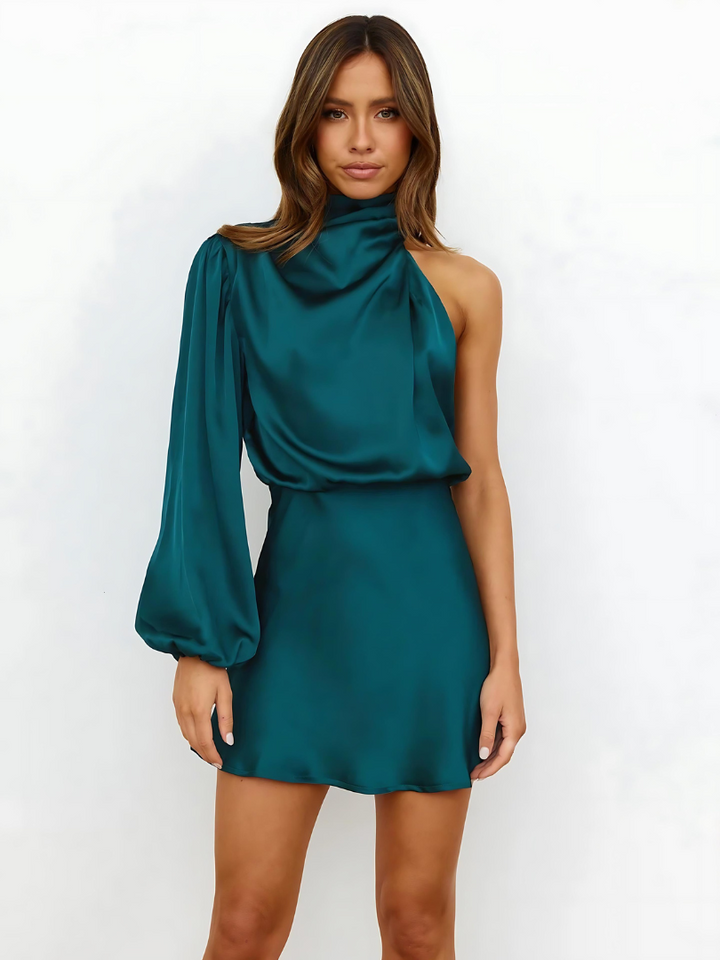 Levoire | Robe À Épaule Démontable Pour Femmes Bleu