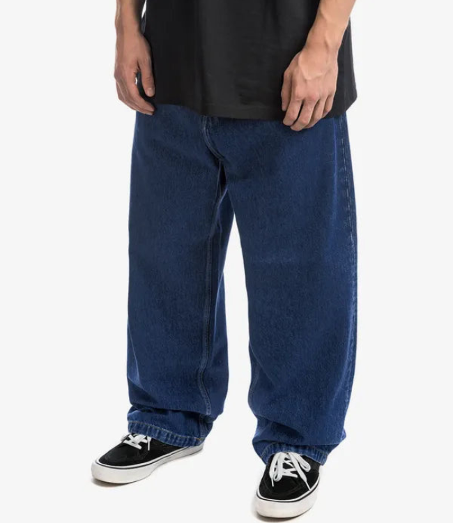 Levoire | Pantalon pour hommes larges grande taille jeans baggy pour hommes Bleu foncé