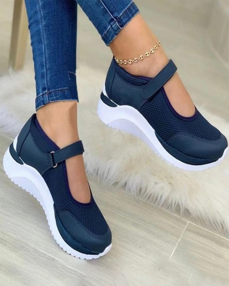 Levoire | Chaussures De Sport Avec Velcro Bleu Foncé