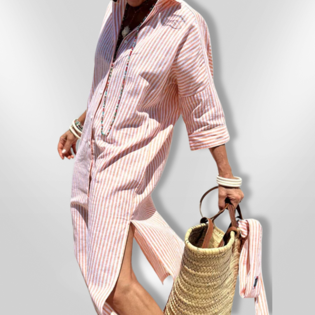 Levoire | Robe chemise rayée