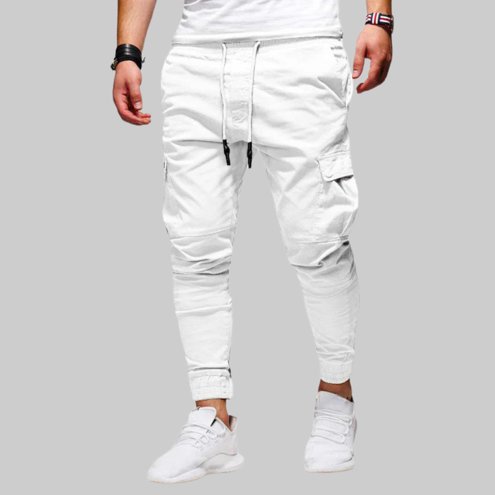 Levoire | Pantalon Cargo Pratique Homme Blanc
