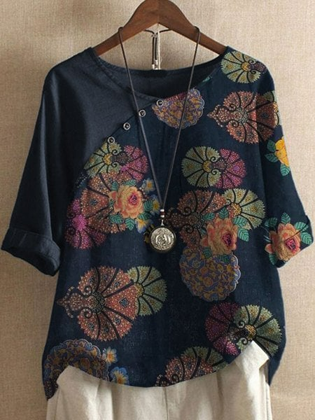 Levoire | Blouse Élégante À Manches Courtes Pour Toutes Les Occasions Gris foncé