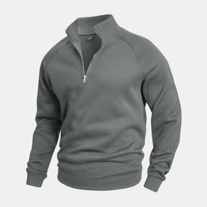 Levoire | Pull zippé élégant Gris