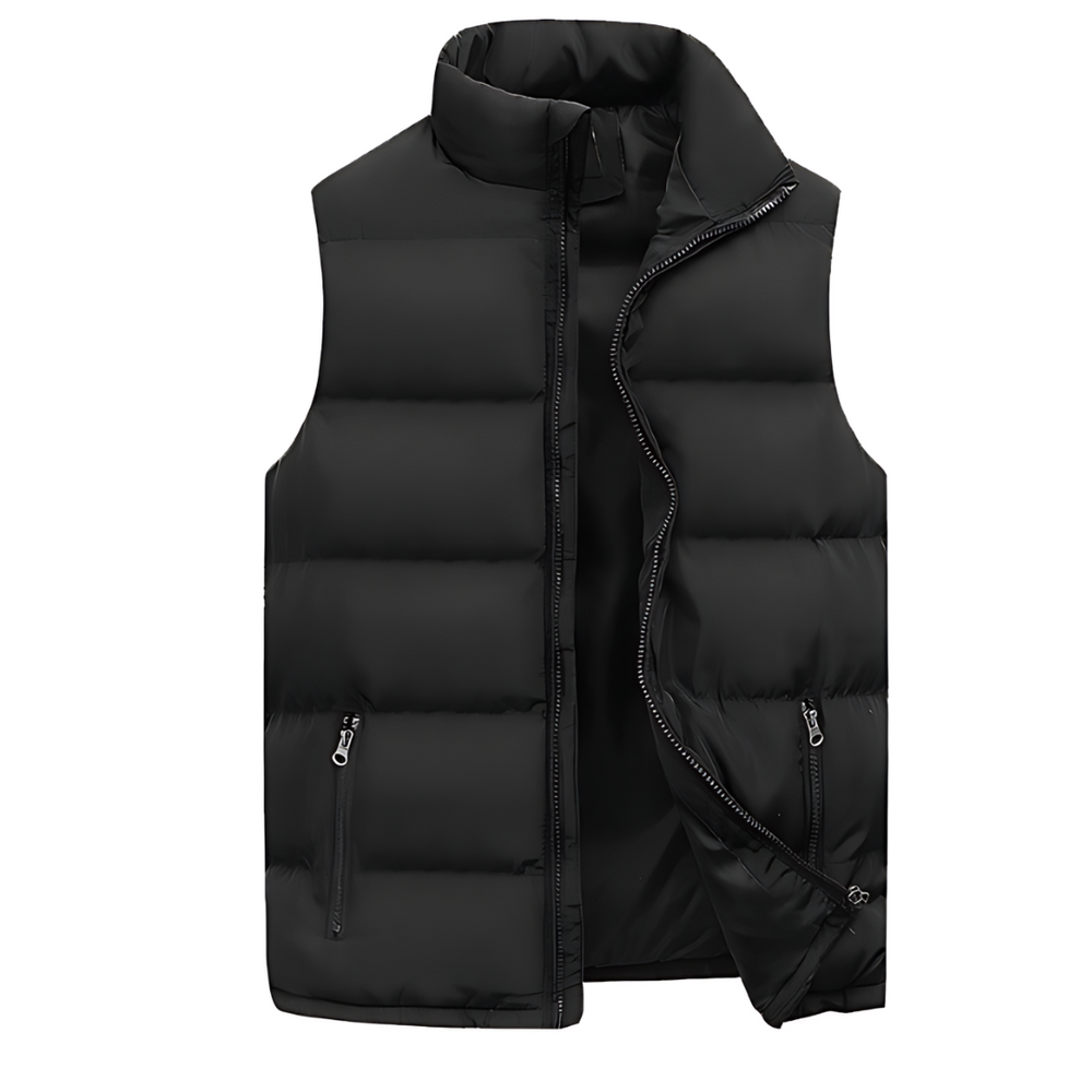 Levoire | Gilet Matelassé Élégant En Matériau De Haute Qualité Noir