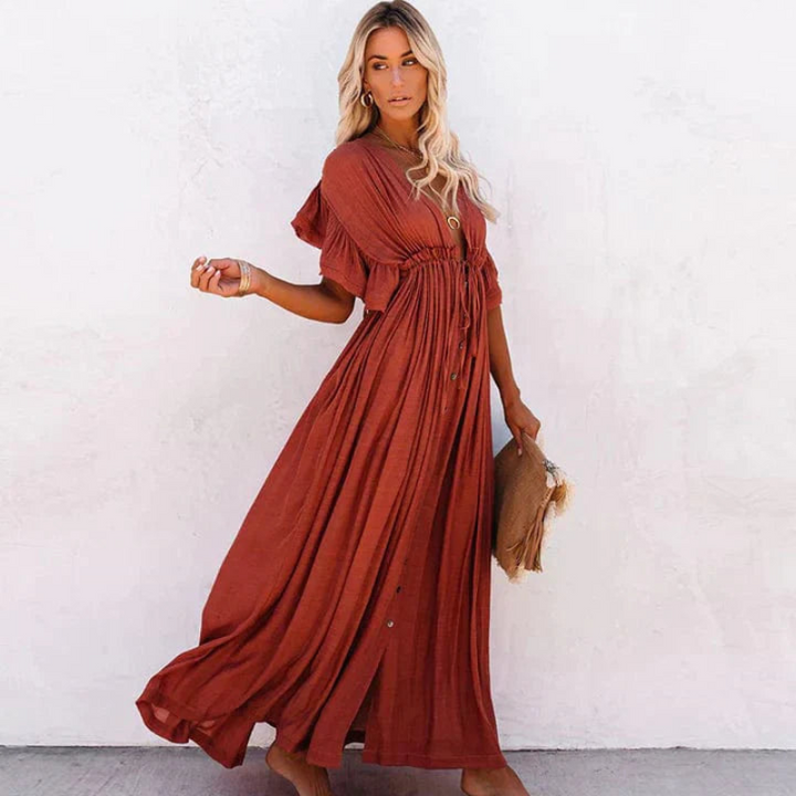 Levoire | Robe élégante pour femmes Robe de plage longue Coupe aérienne