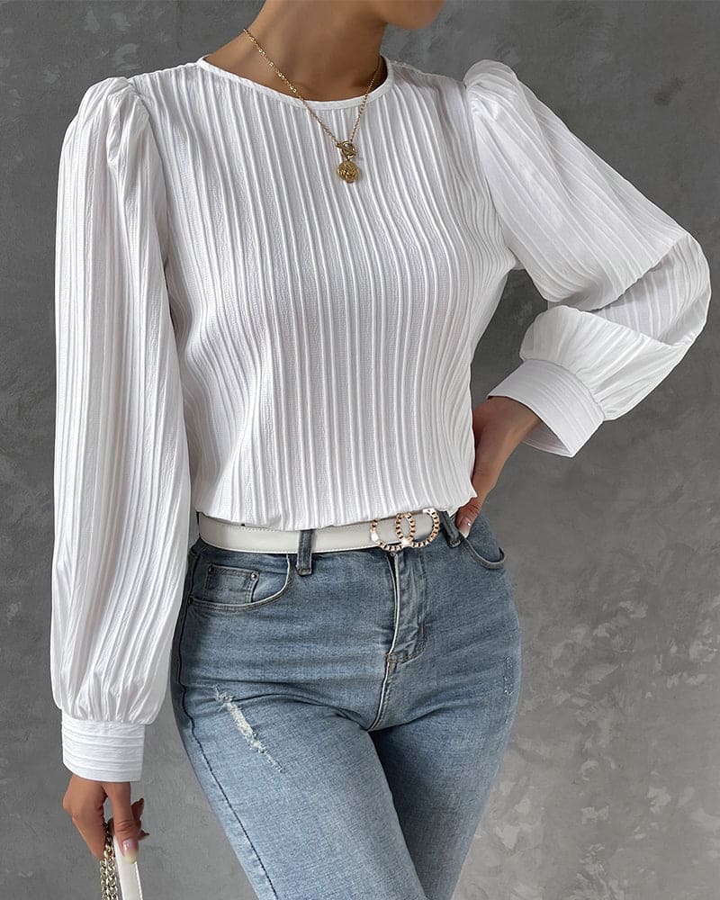 Levoire | Élégante Chemise Pour Femmes Avec Des Manches Ballon