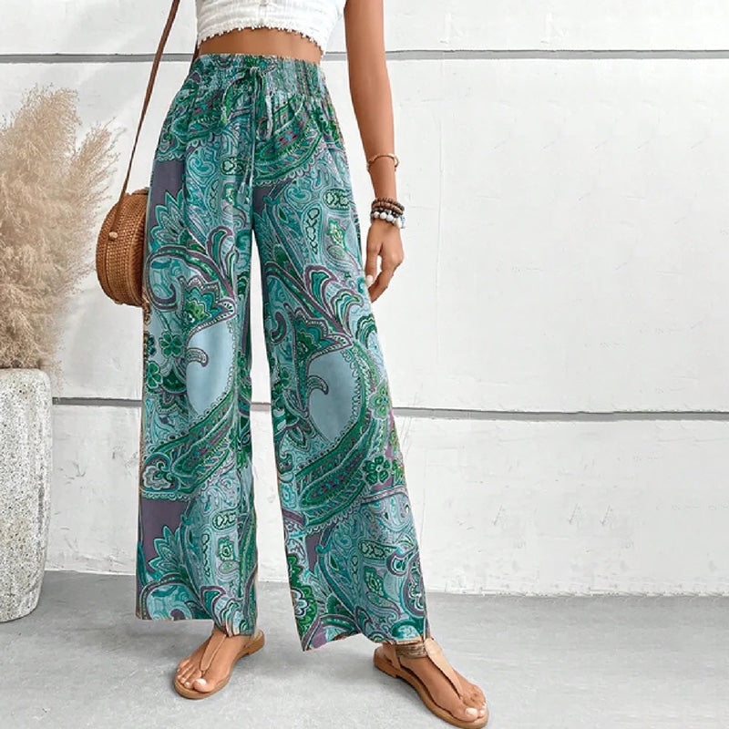 Levoire | Pantalon Avec Imprimé Ethnique Vert