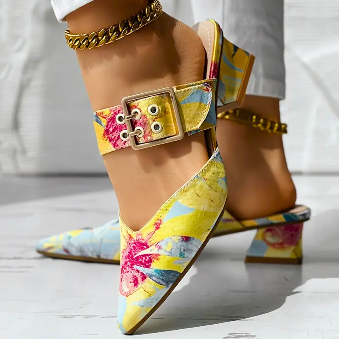 Levoire | Talons Colorés Pour Femmes Jaune