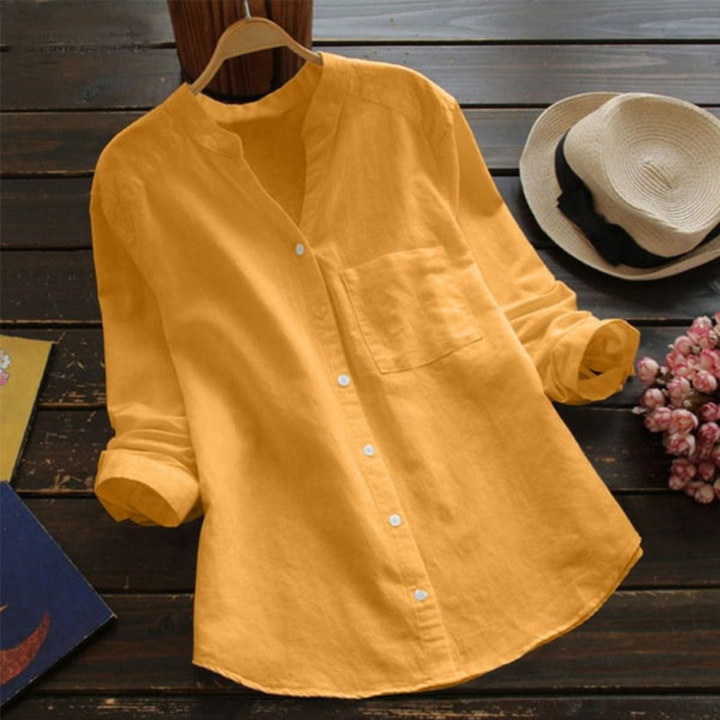 Levoire | Élégante Blouse FR Femmes Jaune