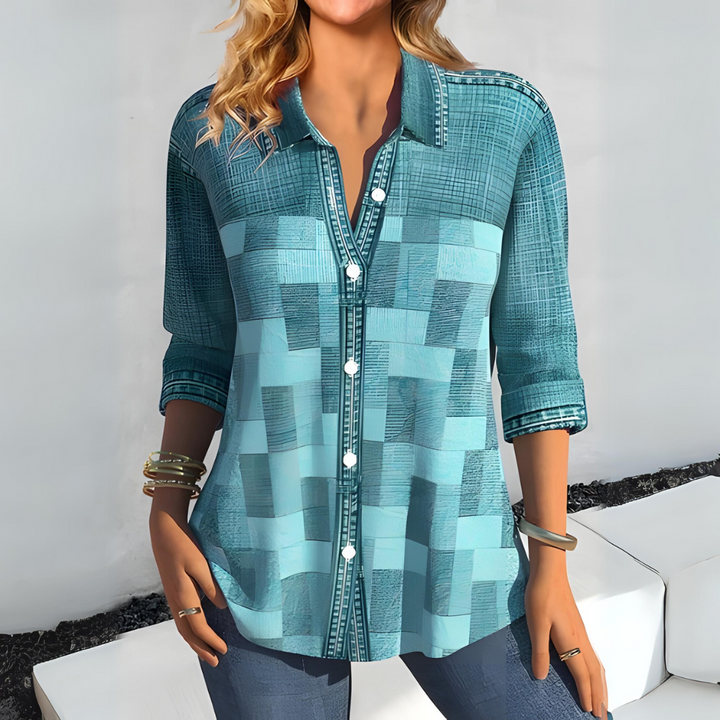 Levoire | Chemise À Carreaux À Boutons Bleu clair