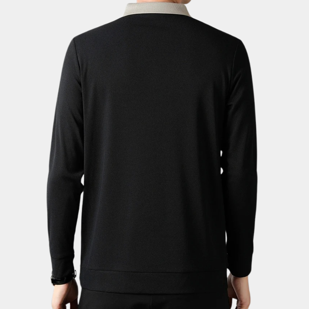 Levoire | Polo décontracté pour hommes à manches longues Chemise élégante pour hommes