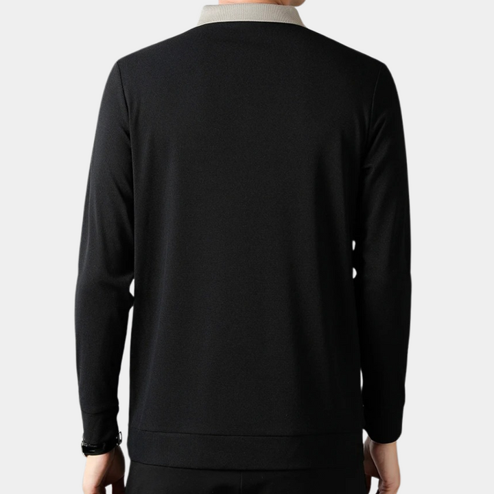 Levoire | Polo décontracté pour hommes à manches longues Chemise élégante pour hommes