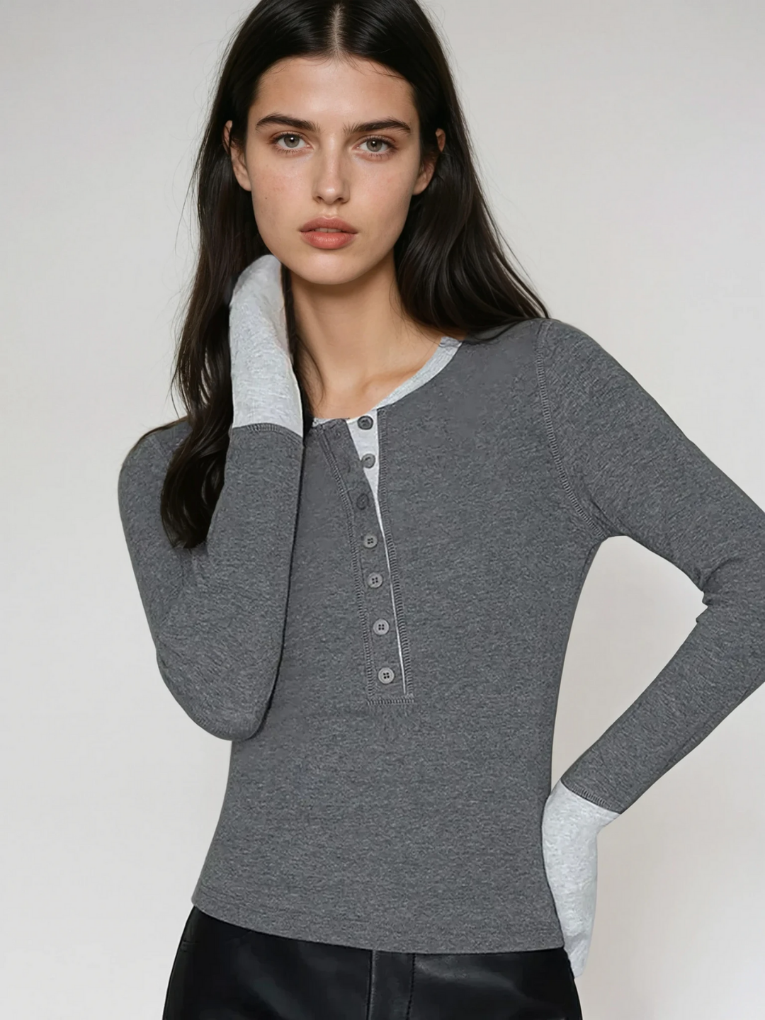 Levoire | Classique Contraste Poignets Henley