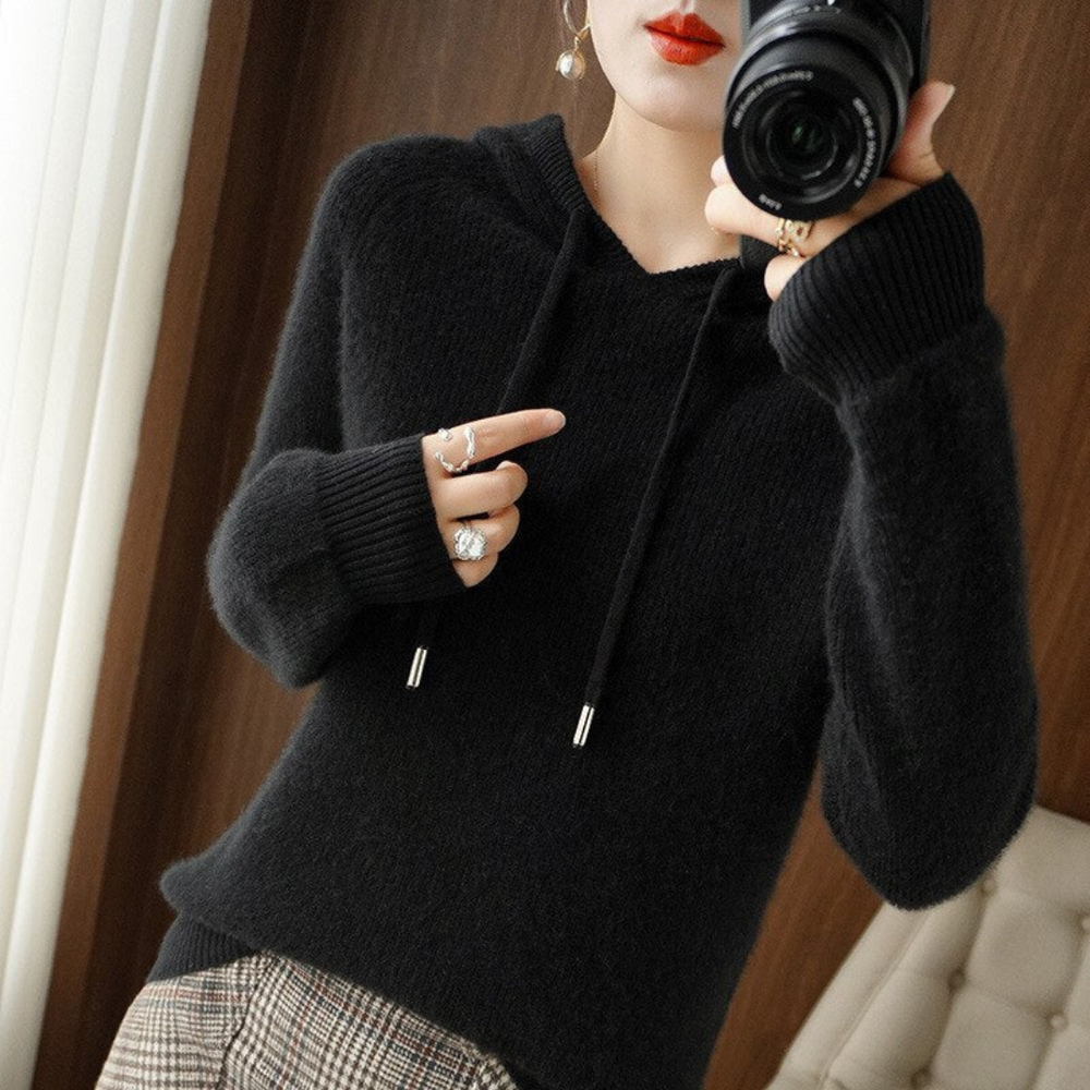 Levoire | Sweat à capuche pour femmes Noir