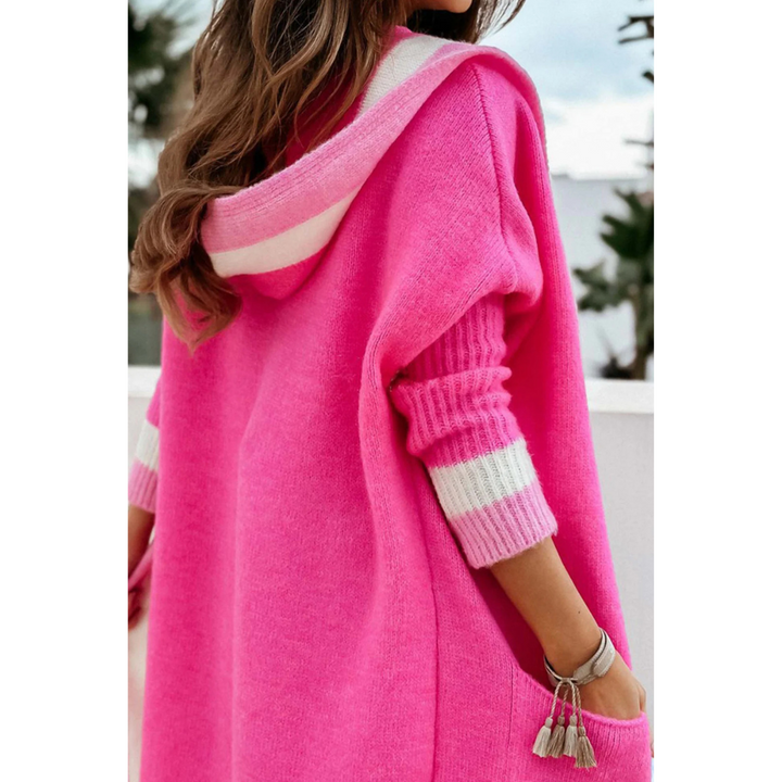 Levoire | Veste Longue Confortable Pour Femmes Rose foncé