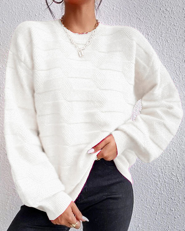 Levoire | Pull Uni Pour Femmes Idéal Pour Des Looks Décontractés Blanc Une taille
