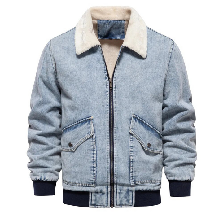 Levoire | Blouson Hommes Bomber Design Tendance Bleu clair