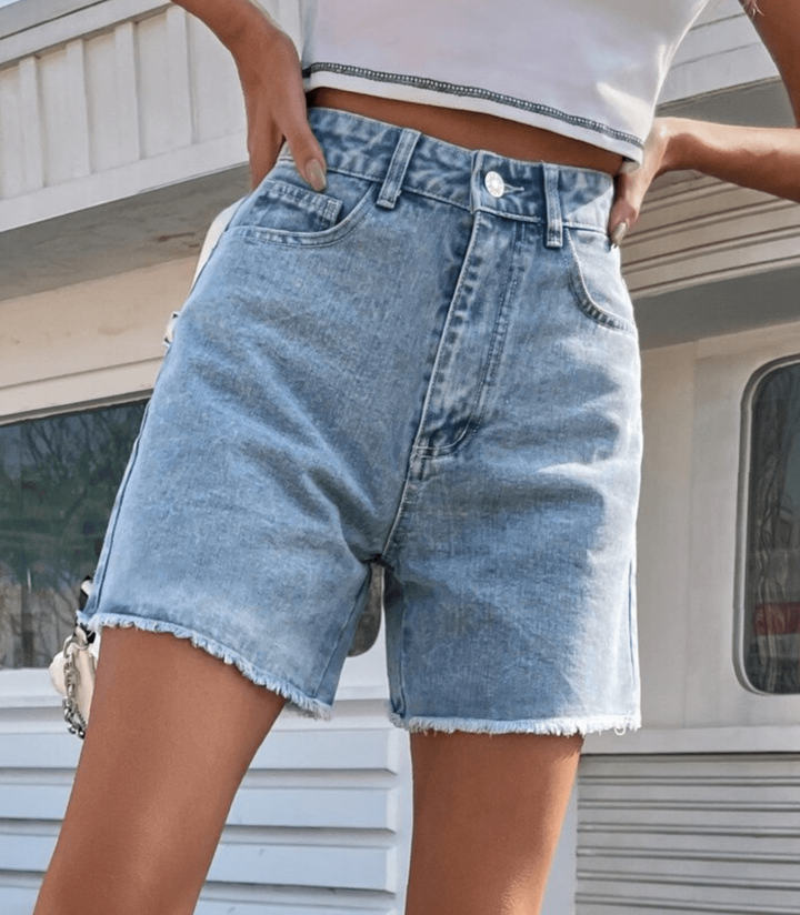 Levoire | Shorts En Denim Luxueux Avec Fins Effilés