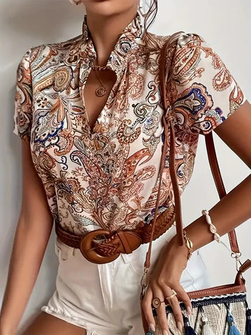 Levoire | Chemise À Motif Paisley Multicolore