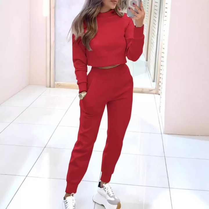 Levoire | Sweat À Capuche Et Ensemble De Pantalons Jogger Rouge (Seulement 5 unités restantes)