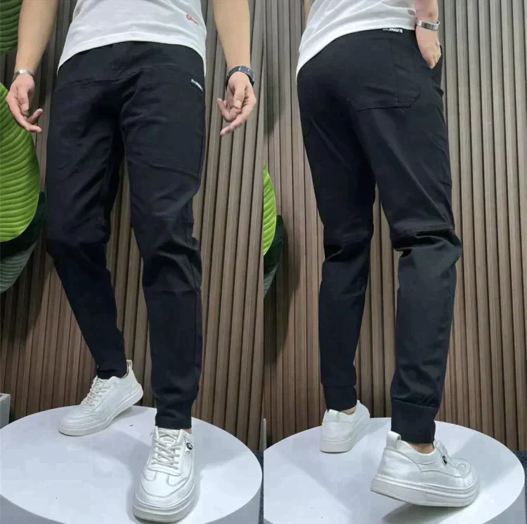 Levoire | Pantalons cargo élastiques Noir