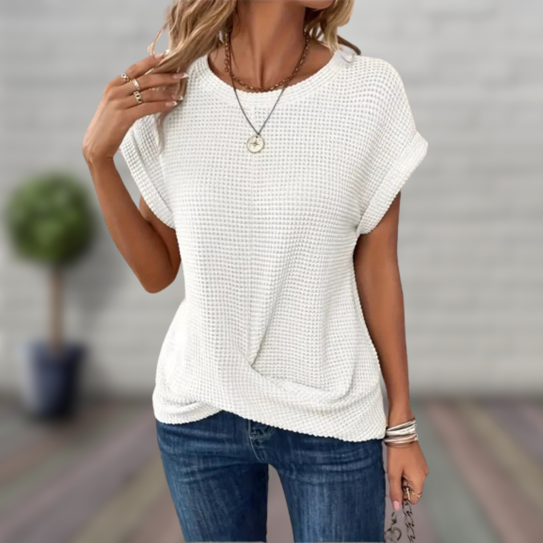 Levoire | Pull à manches courtes Bianco