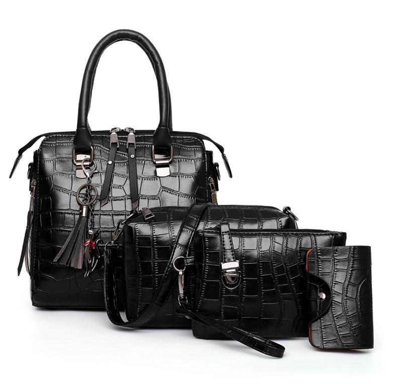 Levoire | Satz 4 Sacs en cuir Noir