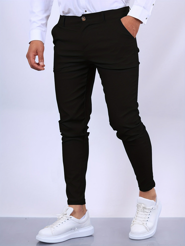 Levoire | Pantalon Chino Élégant et Confortable pour Hommes Rein Schwarz