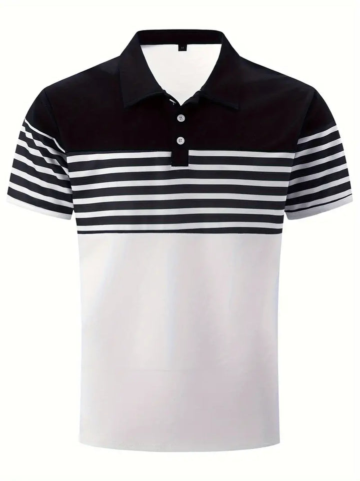 Levoire | Chemise Décontractée Rayée Manches Courtes