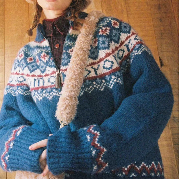 Levoire | Pull À Col En V Weinlese Pour Femmes