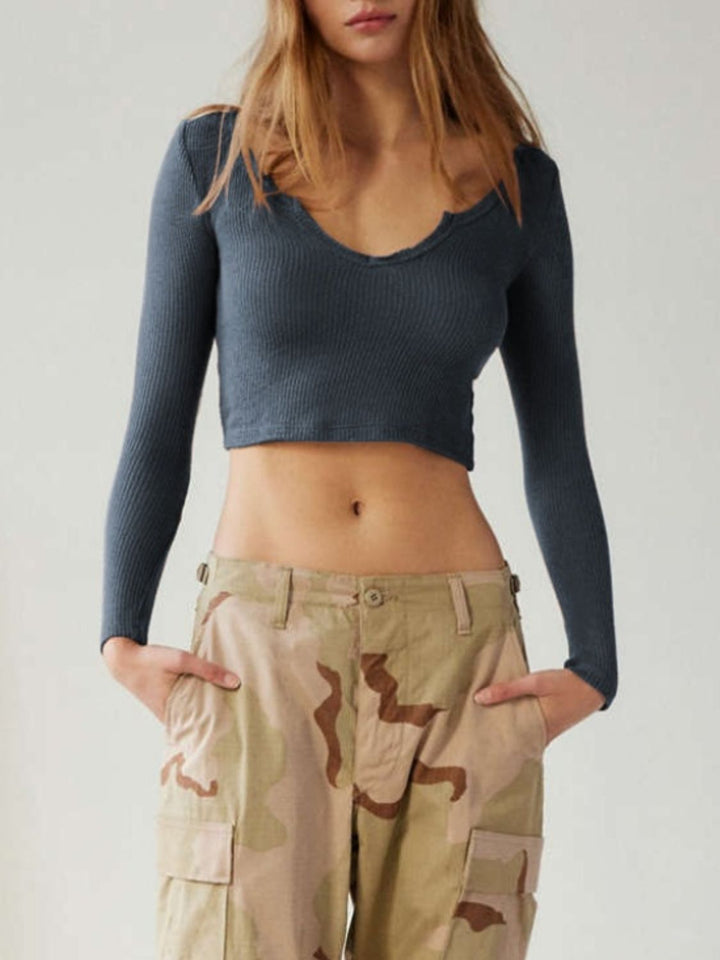 Levoire | Accord T-shirt à manches longues Gris bleu