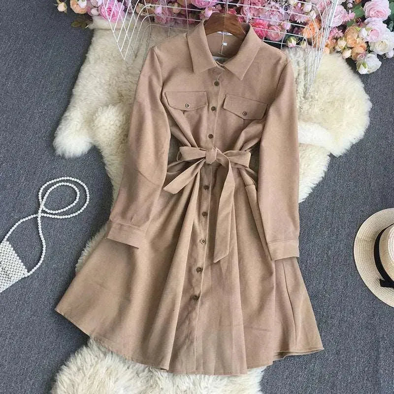 Levoire | Chemise Robe Khaki Une taille