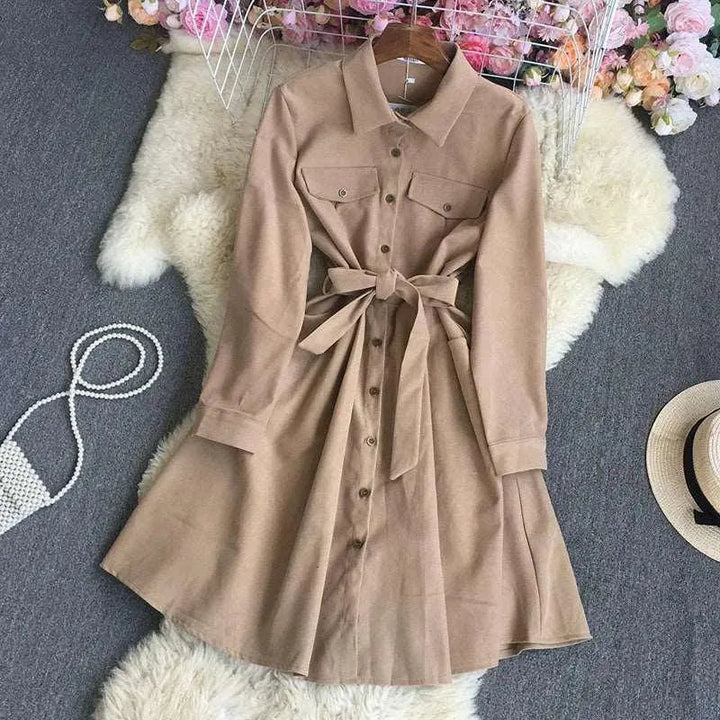Levoire | Chemise Robe Khaki Une taille