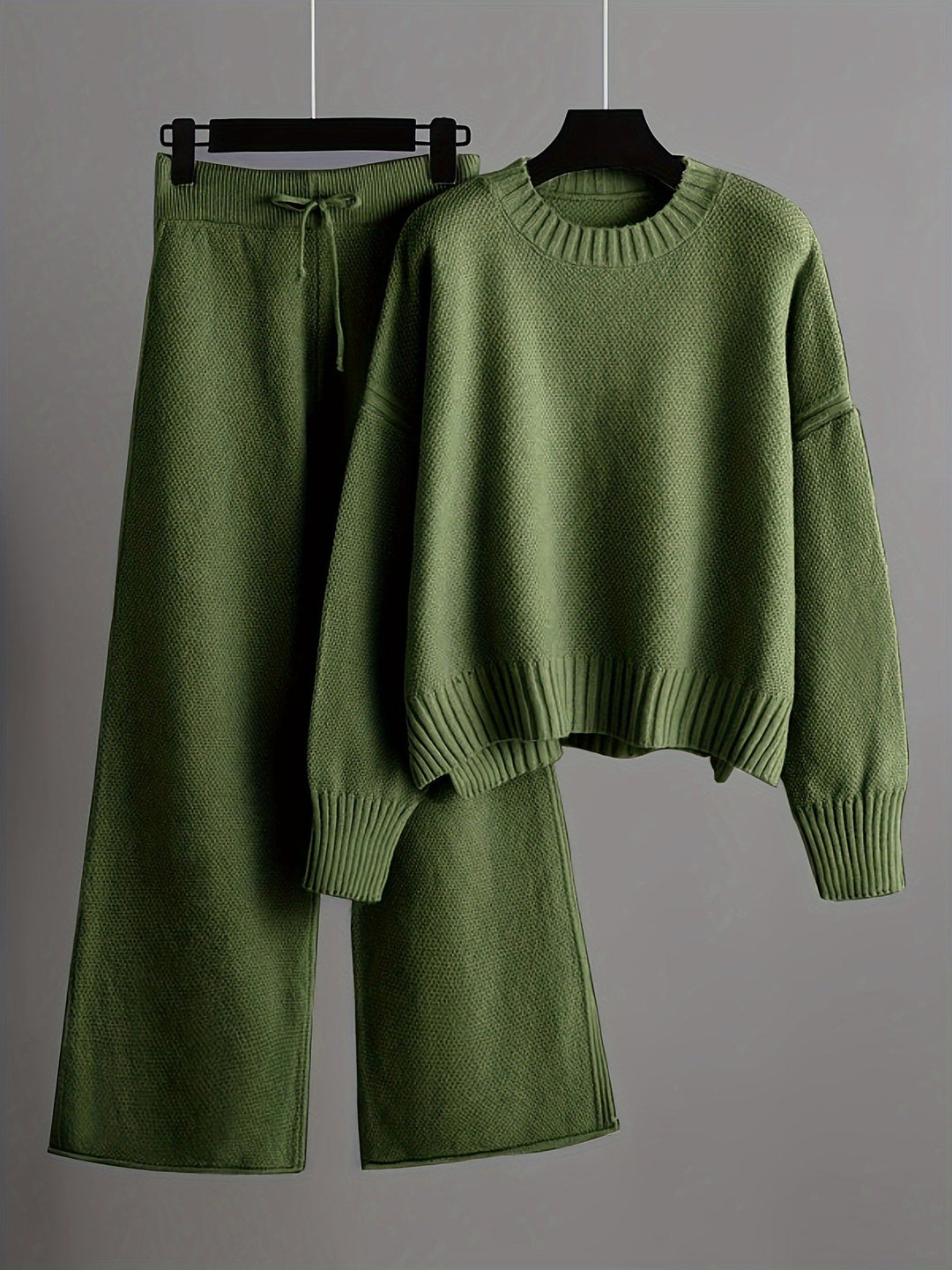 Levoire | Pantalon En Tricot Satz Vert