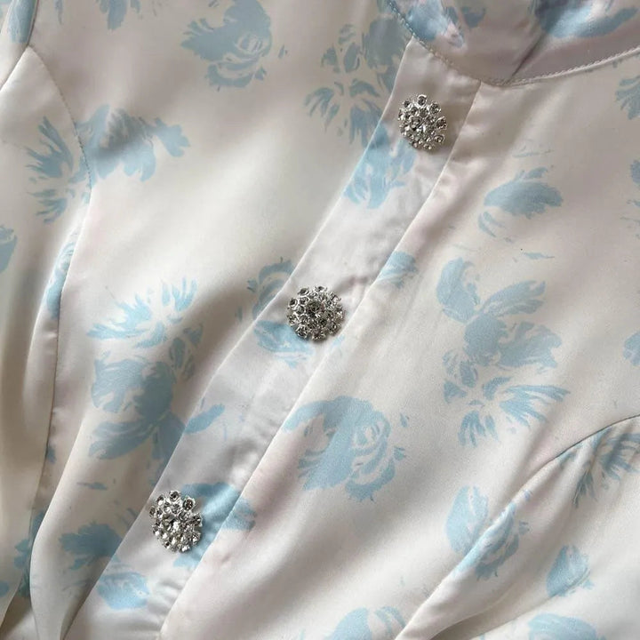 Levoire | Robe en chiffon Kukka avec des épingles à nourrice au col