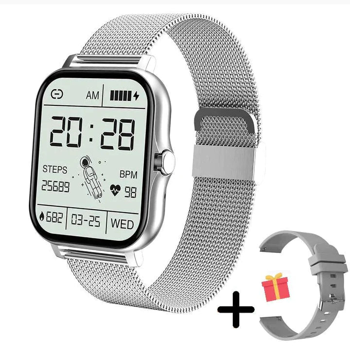 Levoire | Montre Intelligente Multifonctionnelle Haut De Gamme Argent (+ Bracelet de montre supplémentaire gratuit)