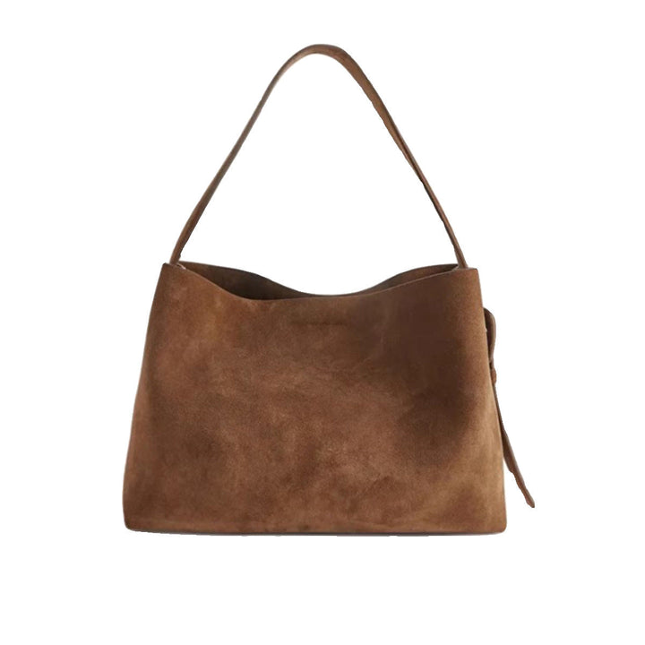 Levoire | Sac Porté Main En Daim Avec Boucle De Ceinture
