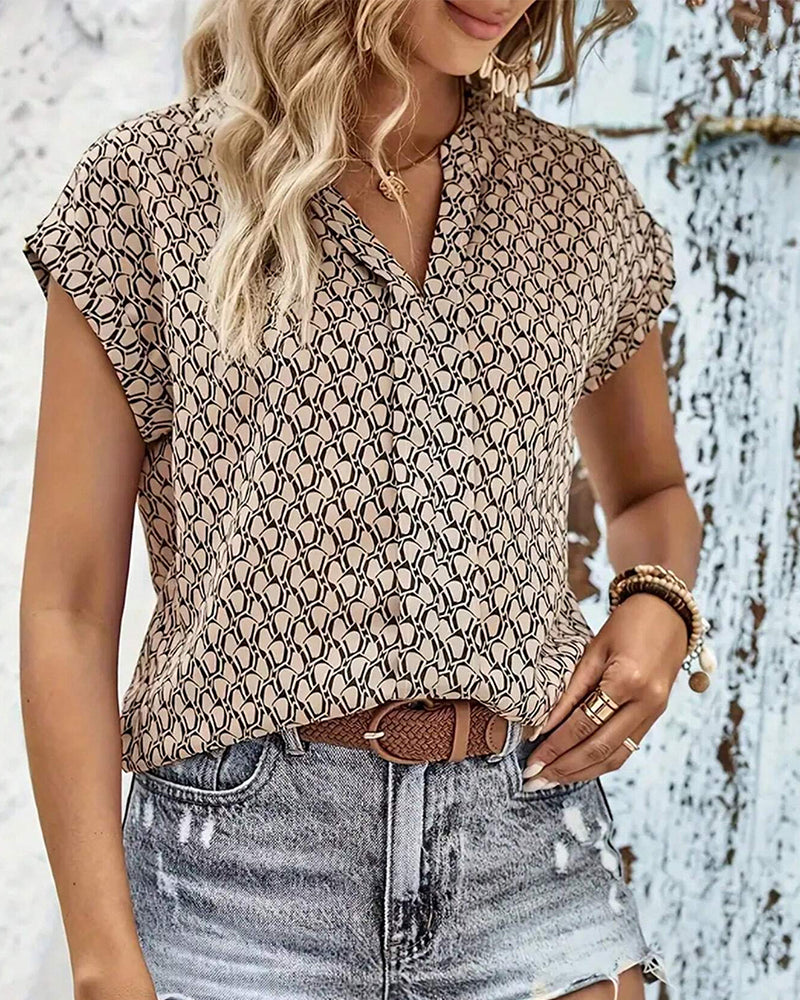 Levoire | Blouse Décontractée À Décolleté En V