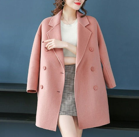 Levoire | Manteau En Laine Long Pour Femmes Rosa - Pas en stock