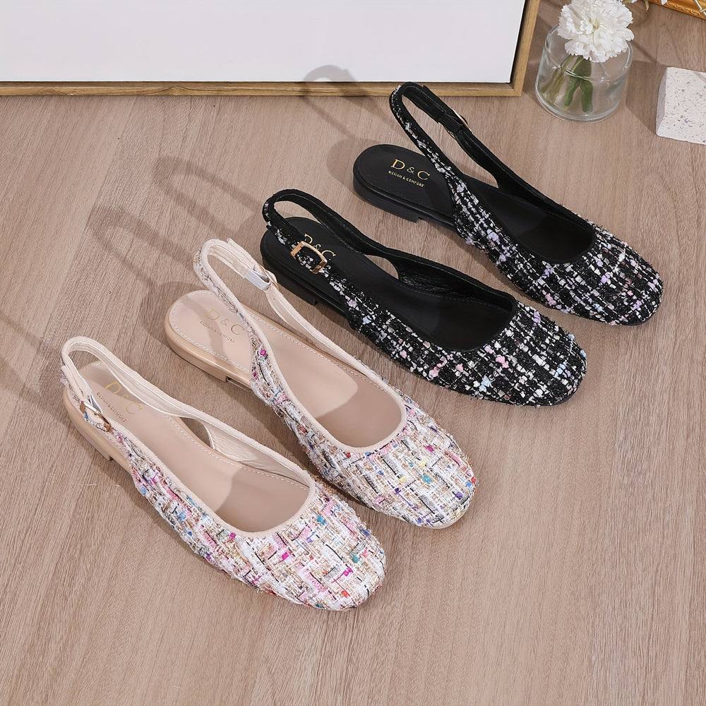 Levoire | Ballerines Moulées Avec Un Slingback Élégant Et Un Bout Carré