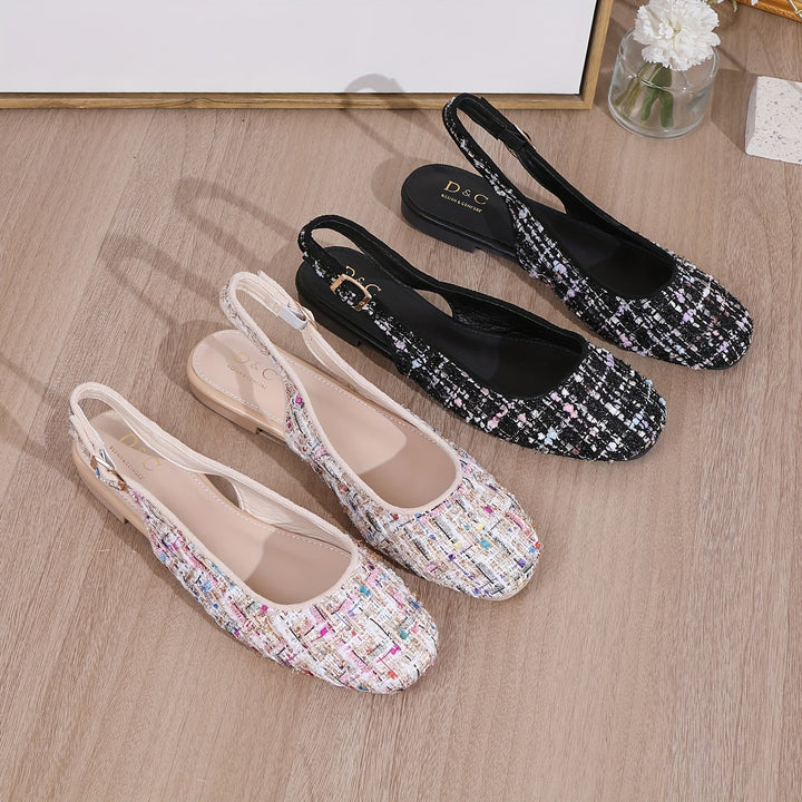 Levoire | Ballerines Moulées Avec Un Slingback Élégant Et Un Bout Carré