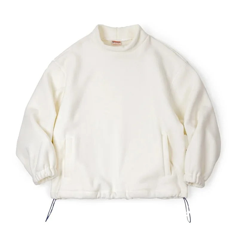 Levoire | Hoodie Surdimensionné Avec Col Montant Beige