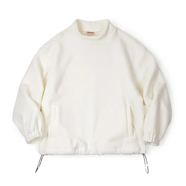 Levoire | Hoodie Surdimensionné Avec Col Montant Beige