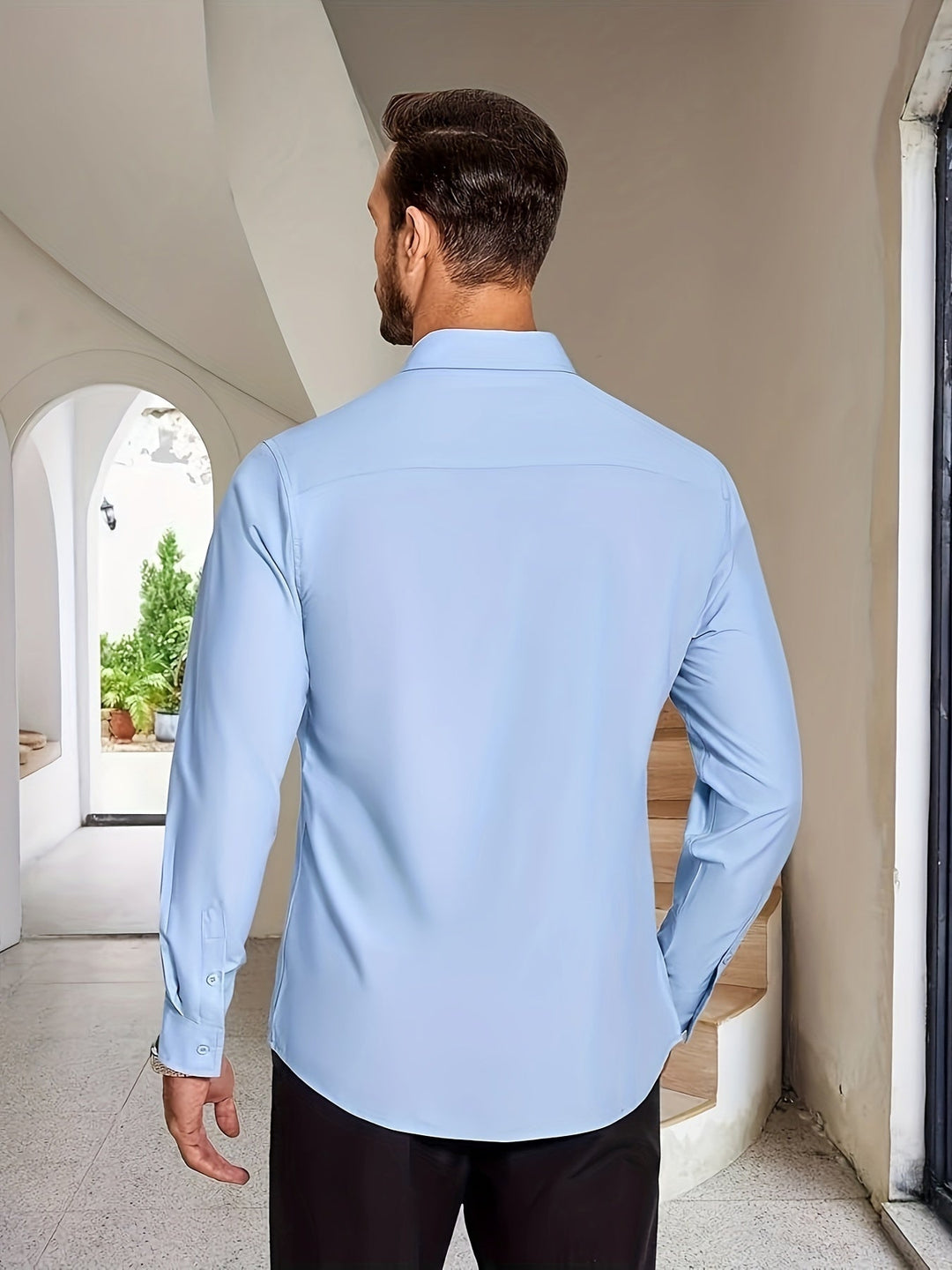 Levoire | Chemise Officielle Pour Homme Unie Avec Revers