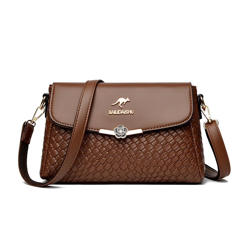 Levoire | Sac À Épaule Tissé Marron foncé