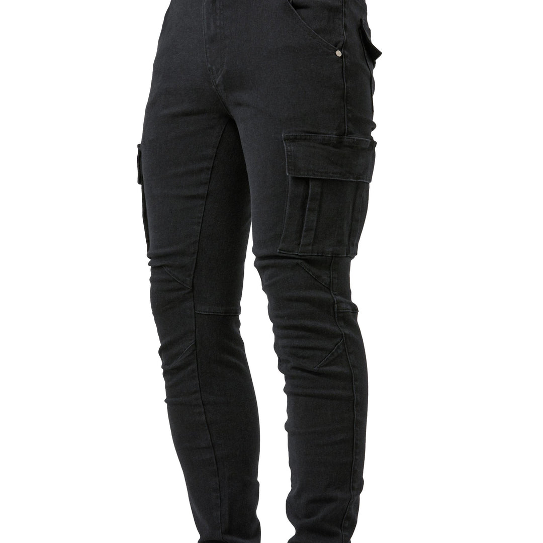 Levoire | Pantalons Cargo Slimfit En Denim Stretch