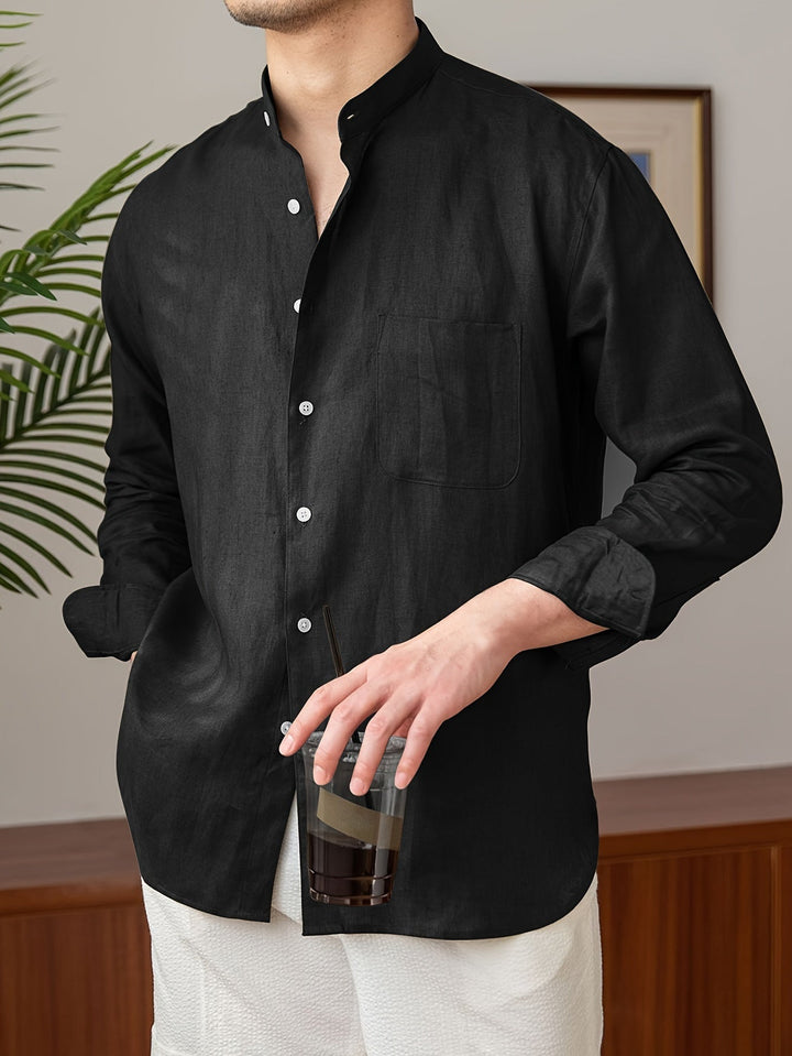 Levoire | Chemise En Lin Non Mélangée À Manches Longues