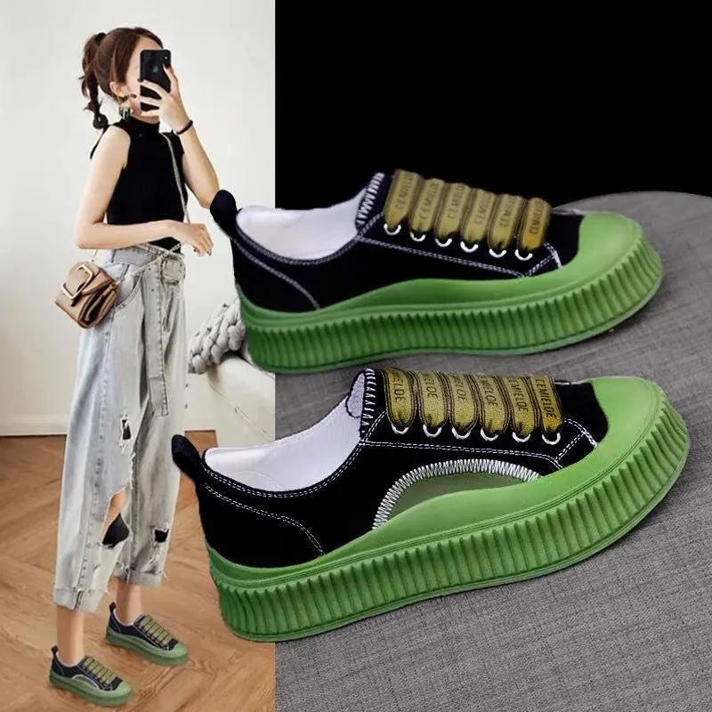 Levoire | Chaussures à semelle rétro épaisse et polyvalente
